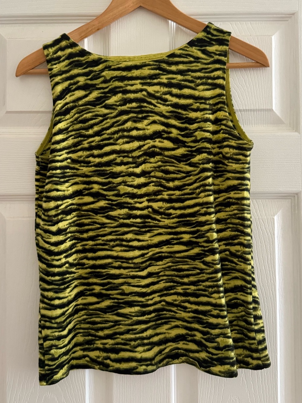 Women’s Green Tiger-Print Tank Top